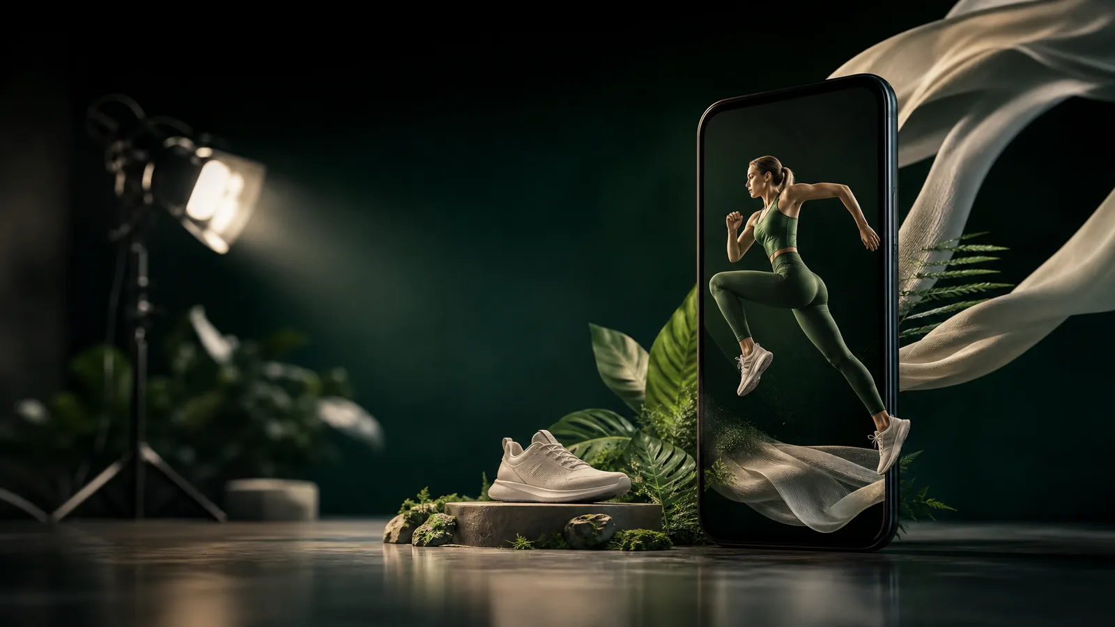 Ilustração de capa: IA para lancamento de produto: assets em sequencia